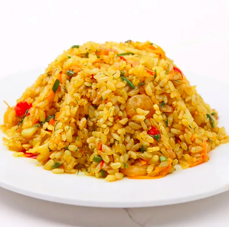 أرز مع مأكولات بحرية
