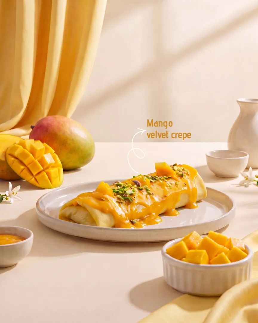 Rolled Crepe Mango