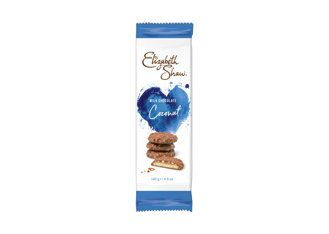 Elizabeth Shaw Coconut Flakes filled Chocolate covered Biscuit 140g