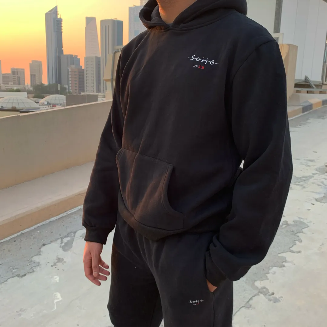 UnSeijo Black Color Hoodie