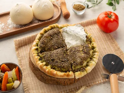 زعتر محشي لبنة
