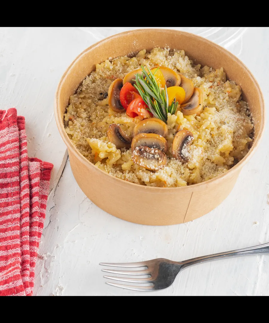 Chicken and mushroom risotto