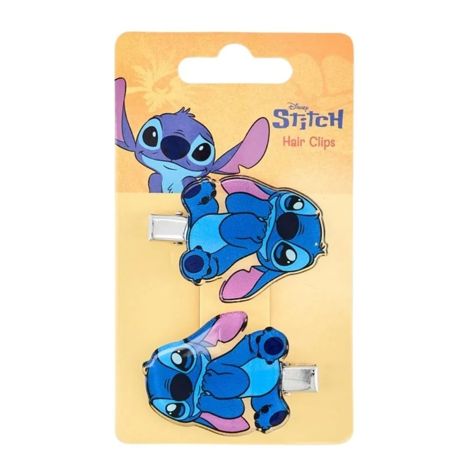 Stitch Shaped Hair Clips - 2 PCS
