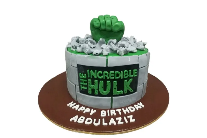 Hulk Sponge Cake