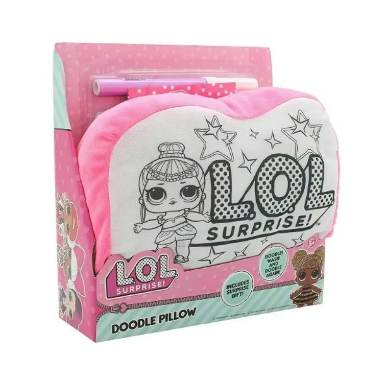 L.O.L Surprise! Doodle Soft Washable Pillow Colouring Kids Activity