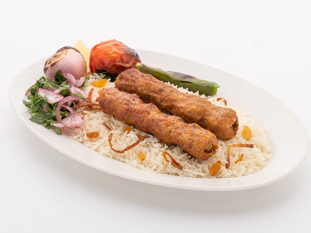 Reshmi Kabab With Rice