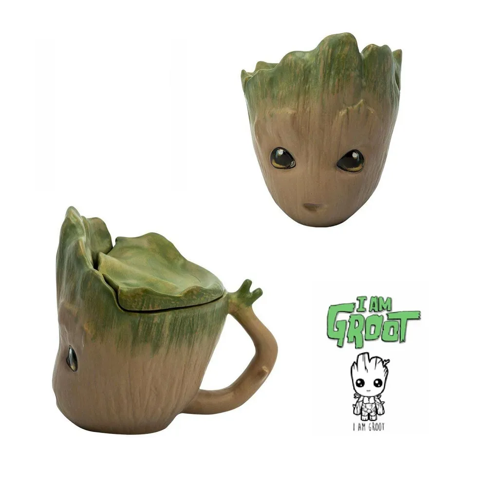 Groort 3D Shaped Mug With Lid - 300 ML