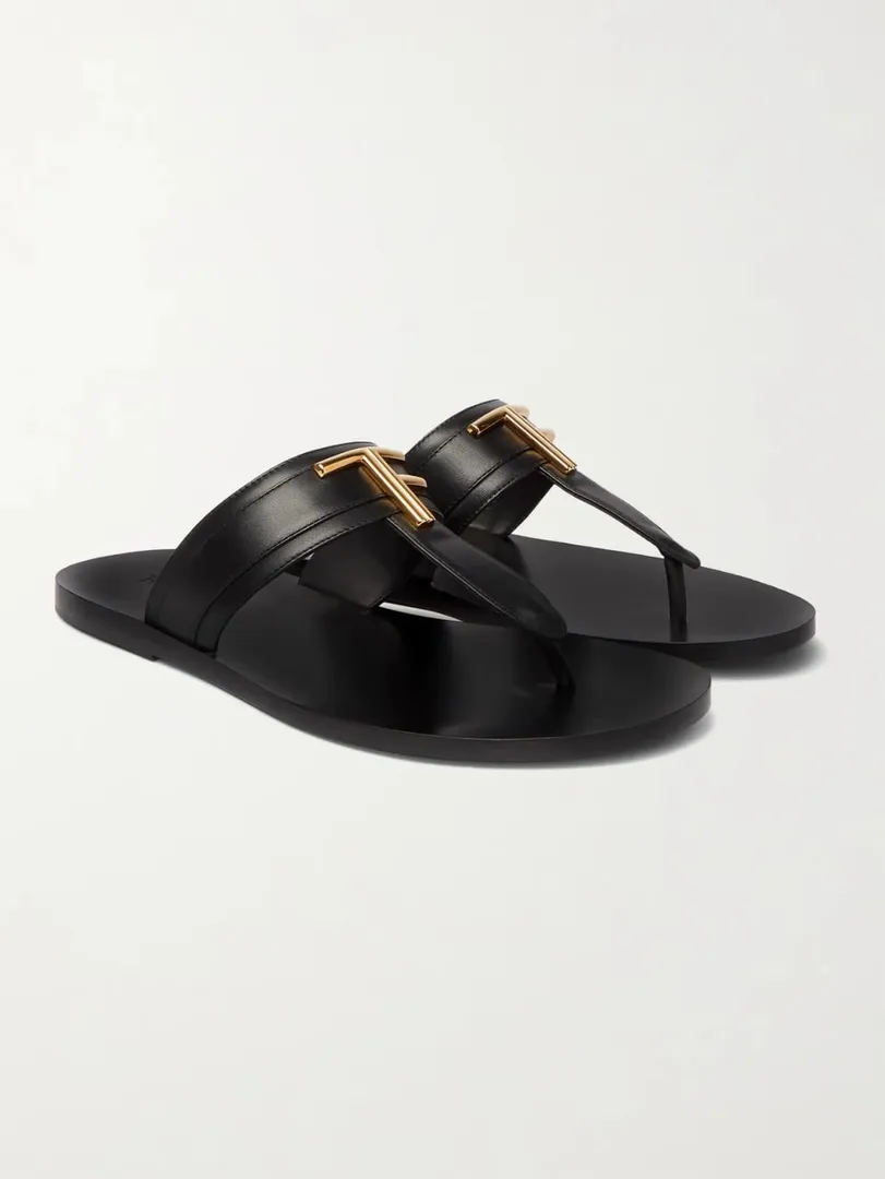 صندل جلدي مزين - Tom Ford