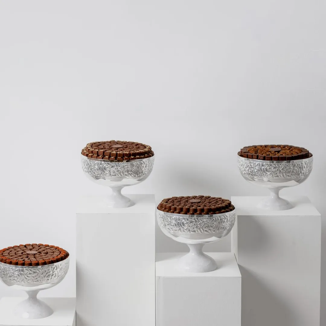 Silver Trays - 4 Trays Set