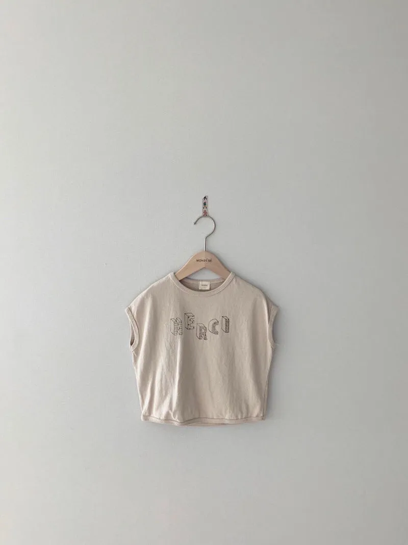 Merci tee (Beige)
