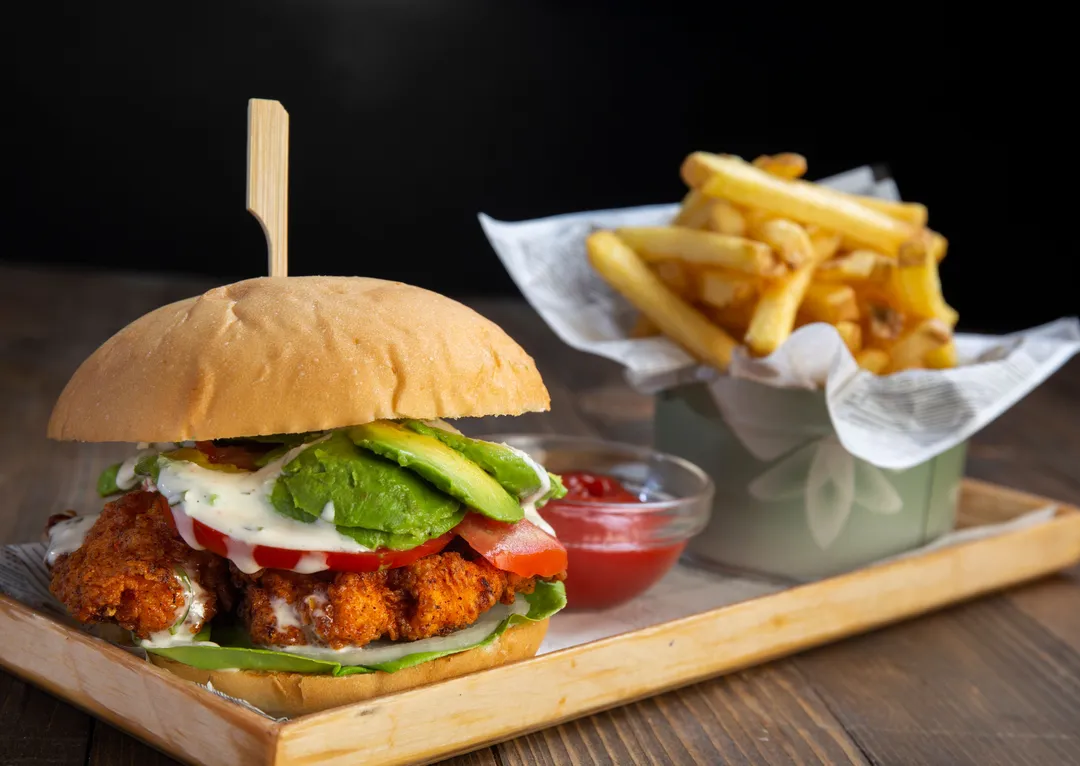 Crispy Chicken Avocado Burger 