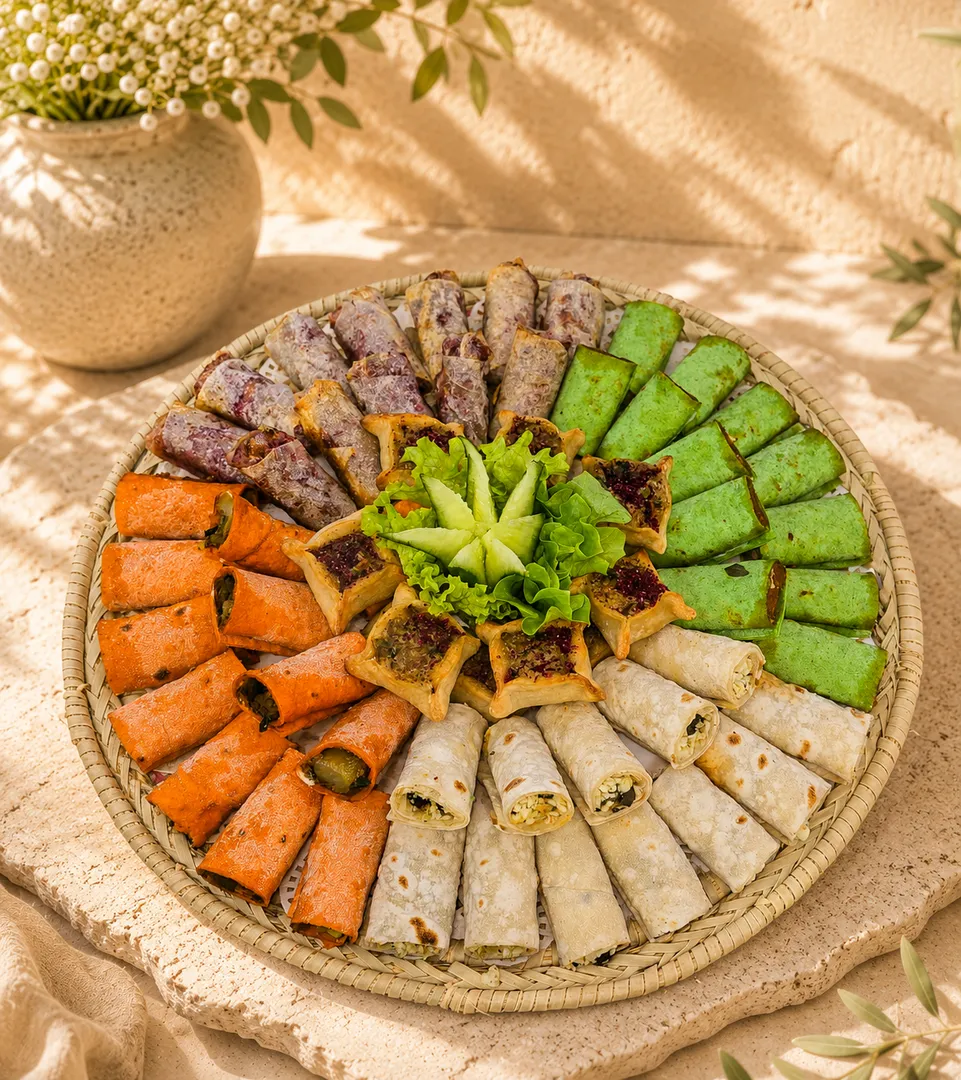 Mini Saj Bamboo Basket