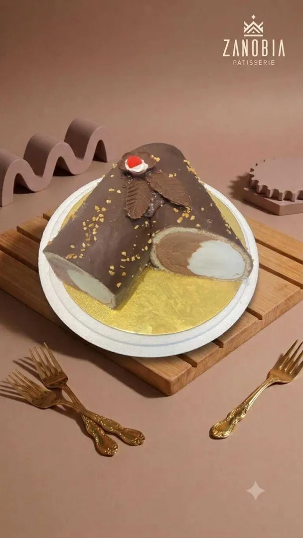 ايس كريم شيكولاته & فانيليا سويس رول