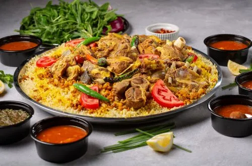 Rice & Meat Tray