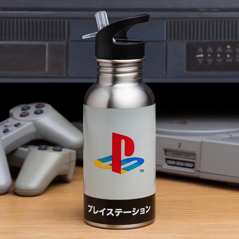 Playstation Heritage Metal Water Bottle with Straw - 500 ML