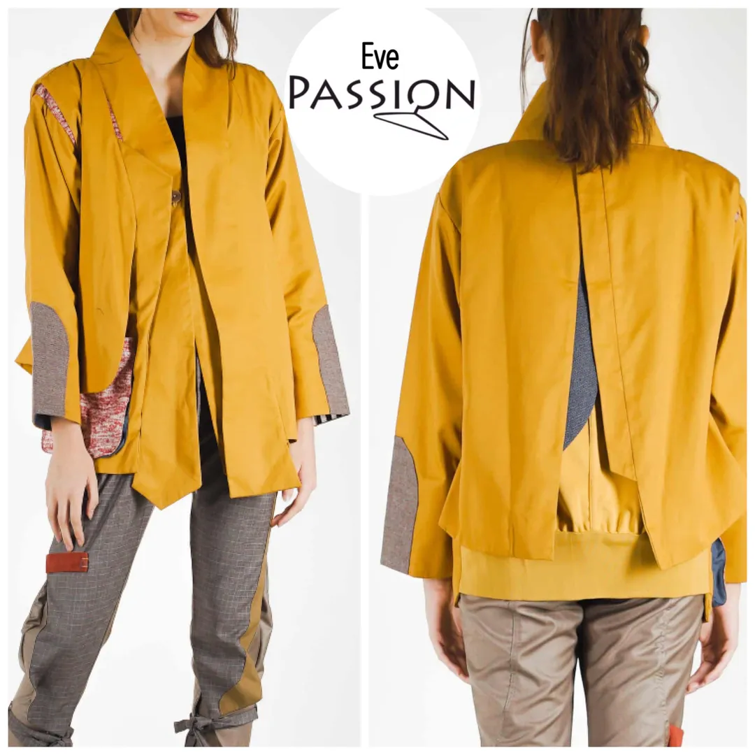 Yellow Asymmetric Jacket