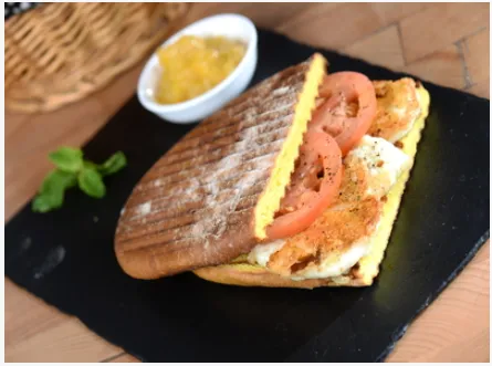 Halloumi Cheese On Ciabatta
