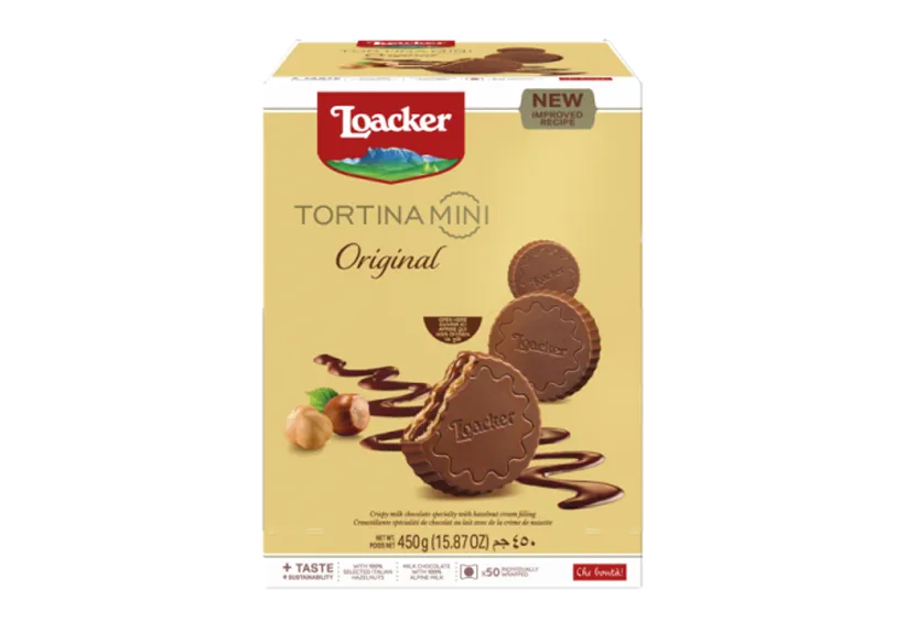 Loacker Tortina Mini 450g (50 Pieces x 9g)