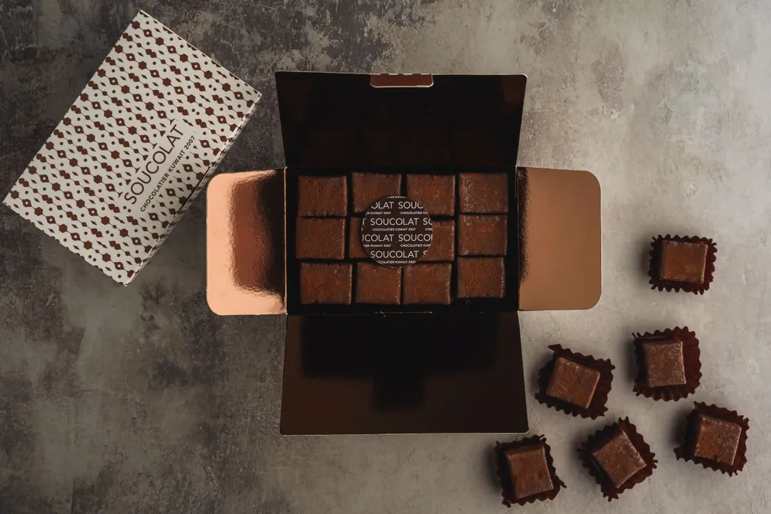 Chocolate Cake Cubes Box - 20 Pcs