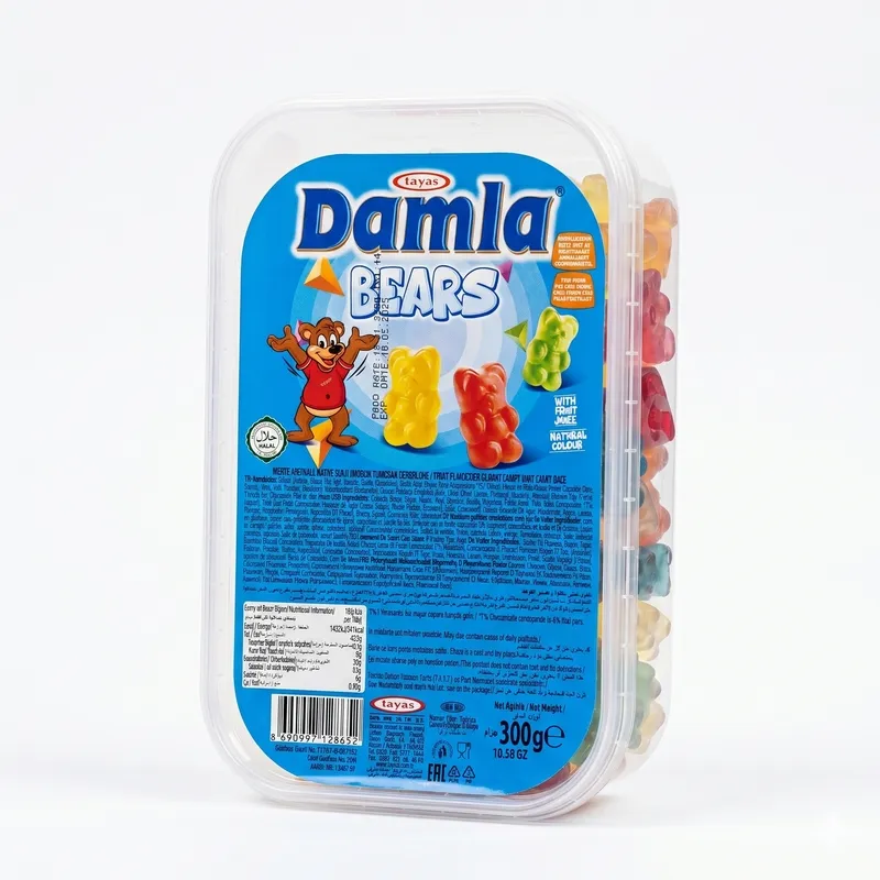 Tayas Damla Turkish Bears Mix Fruit Flavor Gummy 300gr
