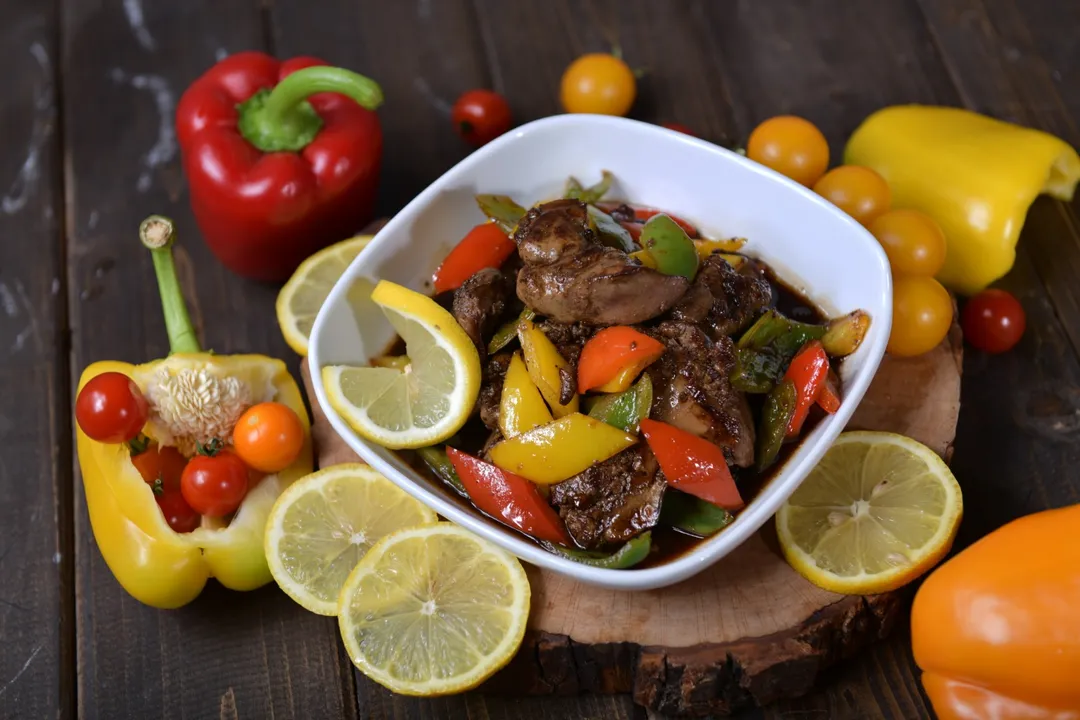 طبق كبده دجاج