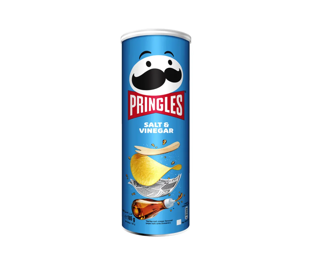Pringles Chips with Salt & Vinegar Flavor 165g