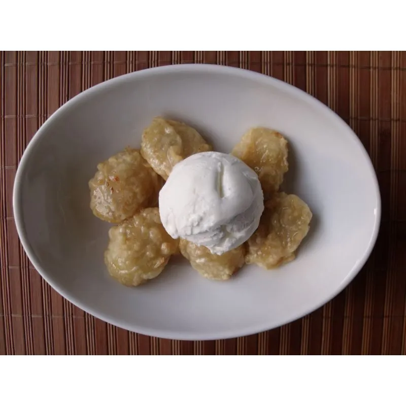 Fried Banana With Ice Cream