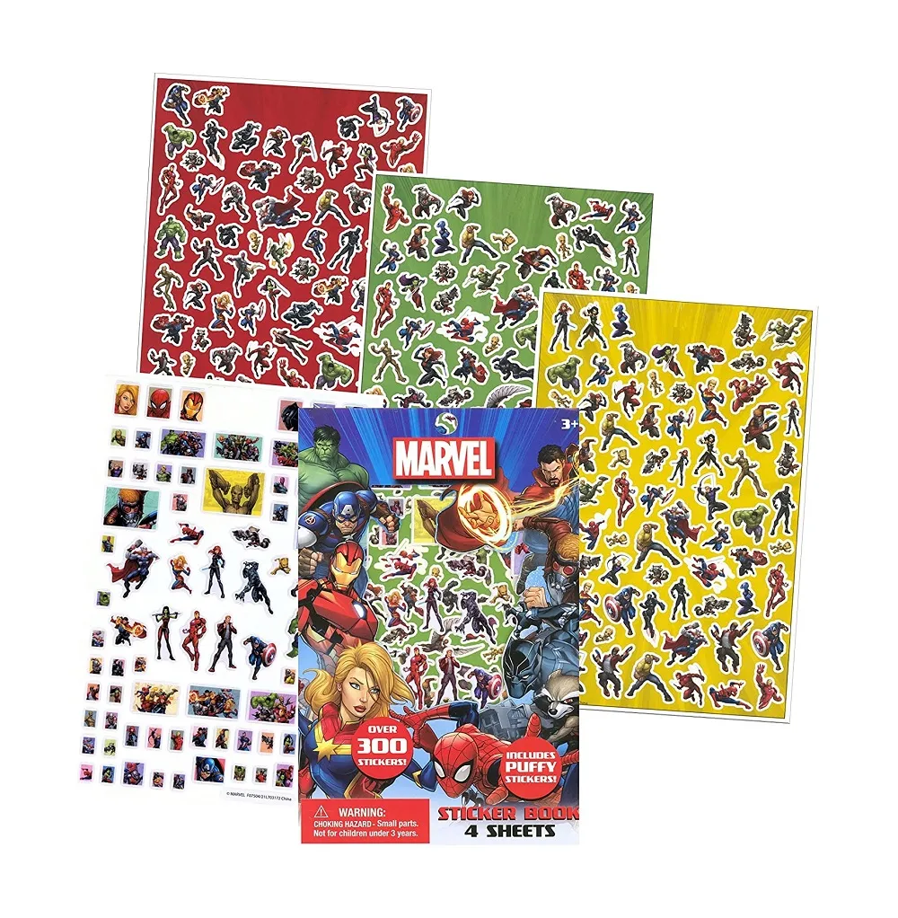 Avengers 4 Sheets Stickers Book