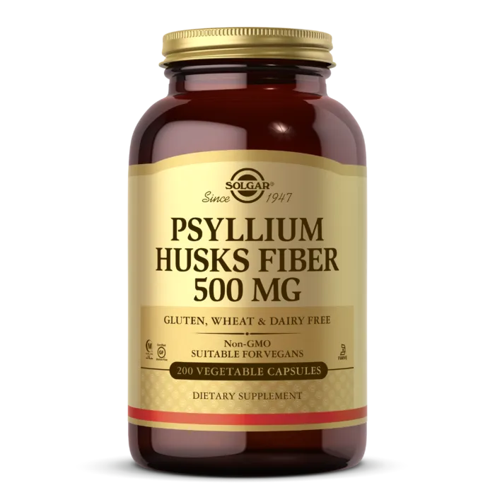 Solgar Psyllium Husks Fiber 500 Mg 200 Veg Cap