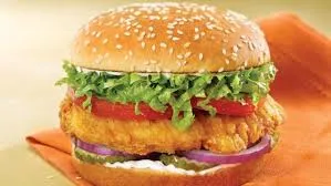 Crunchy chicken burger