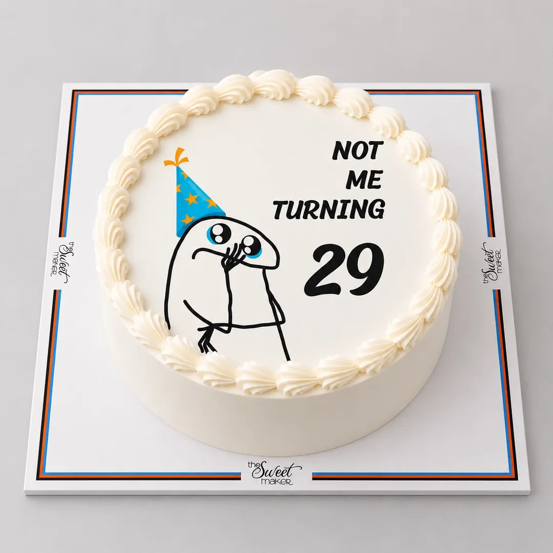 Not Me Turning cake