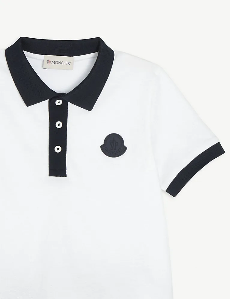 Moncler Logo Print Cotton T-Shirt 4-14 Years