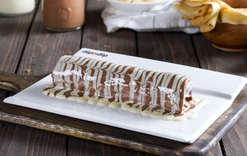 banana wrap crepe  n ice cream