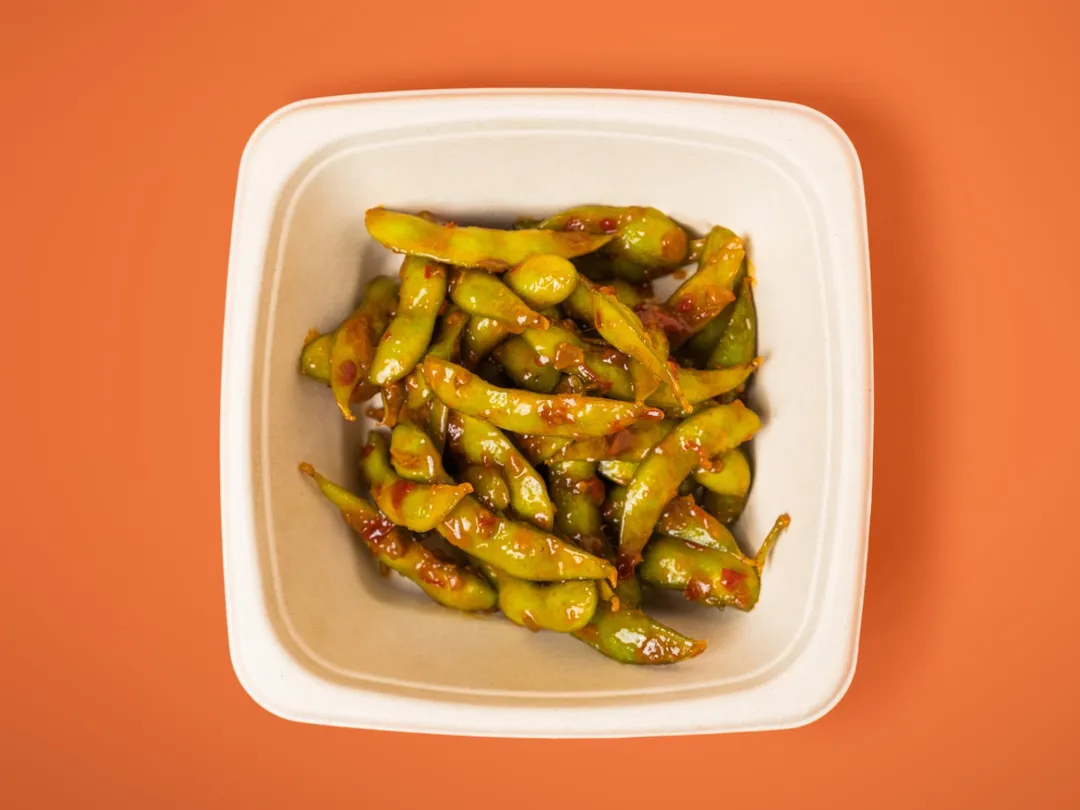 Spicy Garlic Edamame