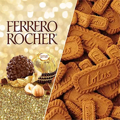 Ferrero Rocher & Lotus (Cream Crepe)