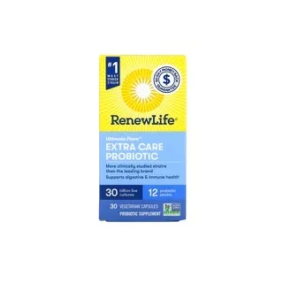 Renew life extra care probiotic 30 billion, 30 v cap