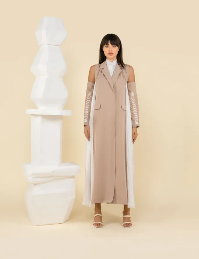 Collar blazer kaftan
