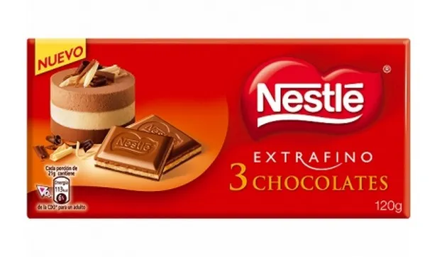 Nestle Extrafino 3 Chocolates 120Gm