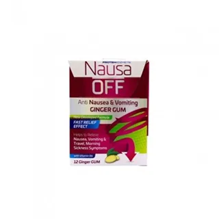 Nausa Off Anti Nausea & Vomiting 12 Ginger Gum