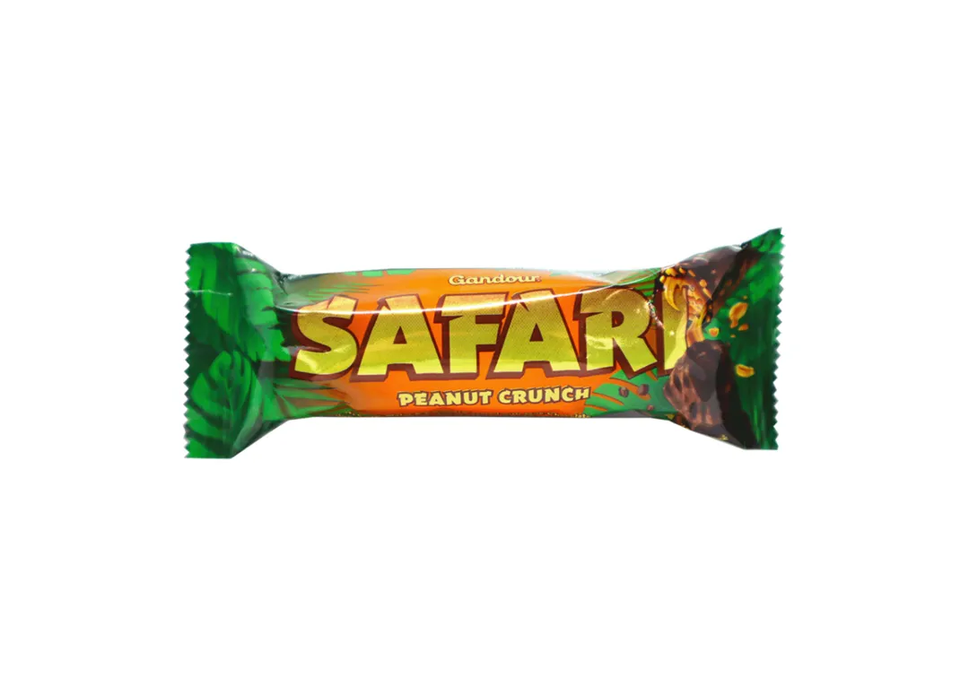 Safari Gandour Peanut Crunch Chocolate 25g x 24 Pieces