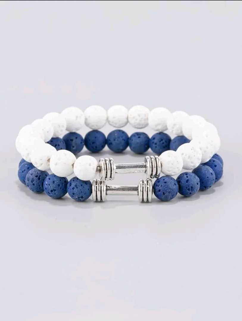 Dumbbells Bracelet BW