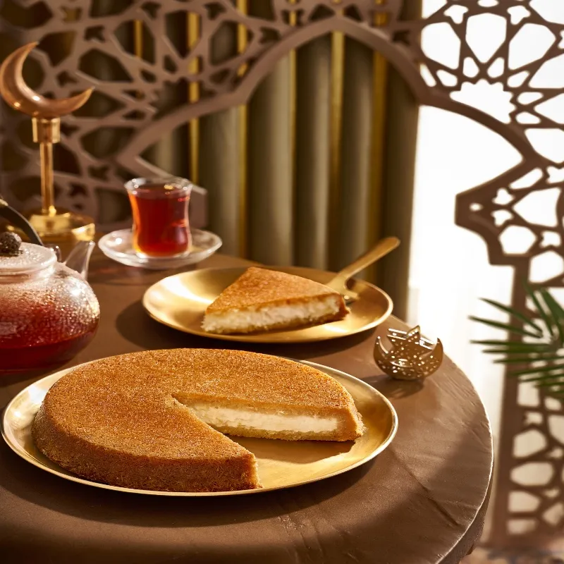 Konafa With Cream Plate