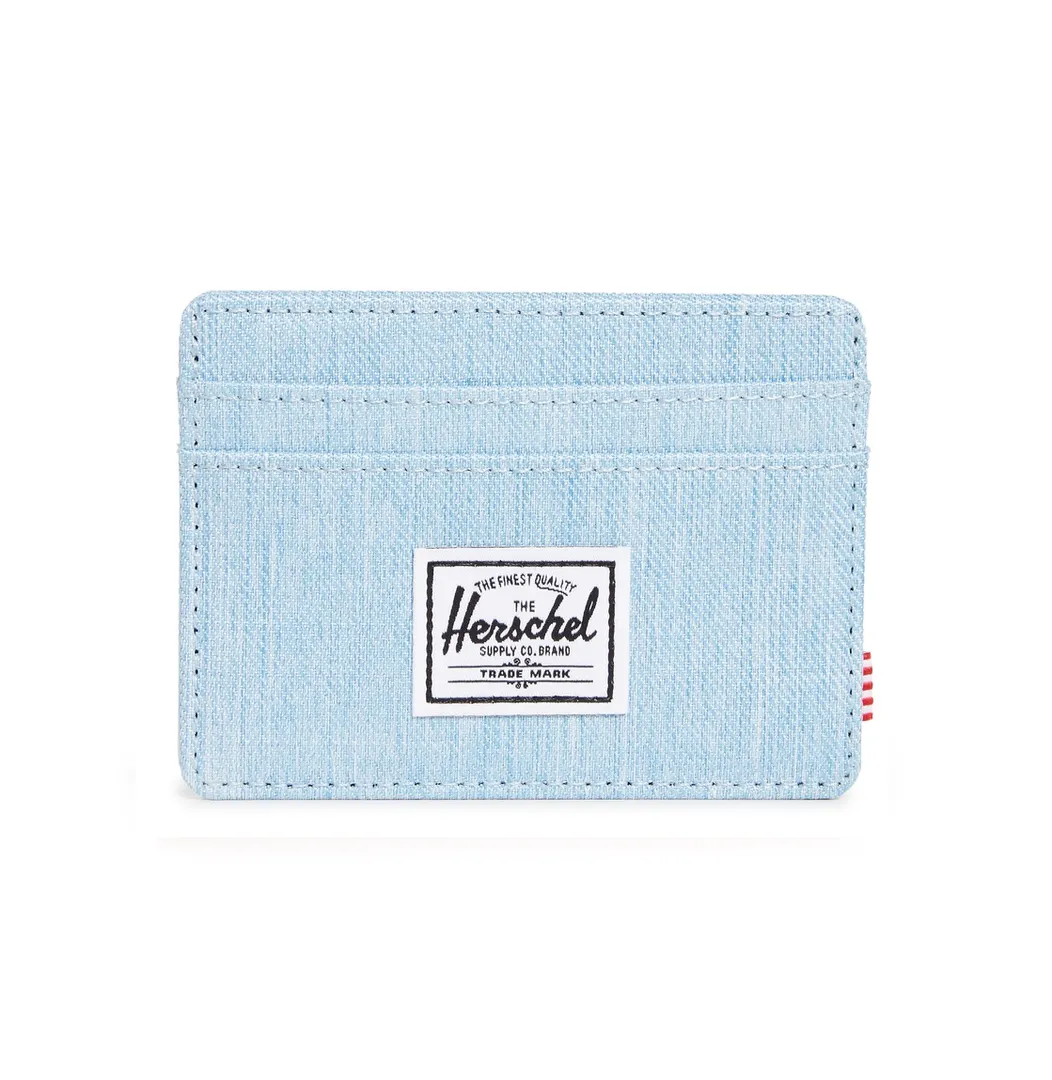 Herschel Supply Co. Unisex Card Holder - Light Denim Crosshatch