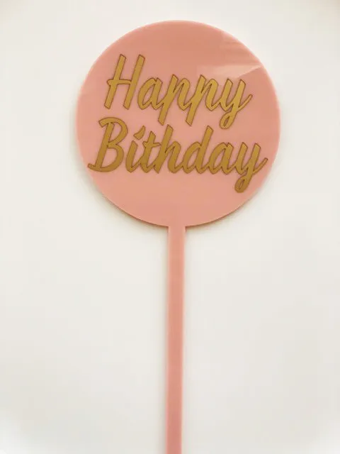 Happy Birthday in Pink Color