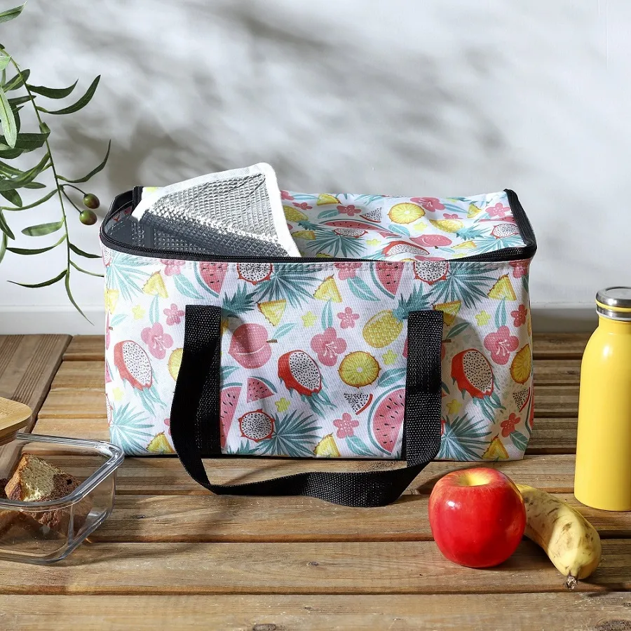 Cooler Portable Insulated Bag - Fruits Print