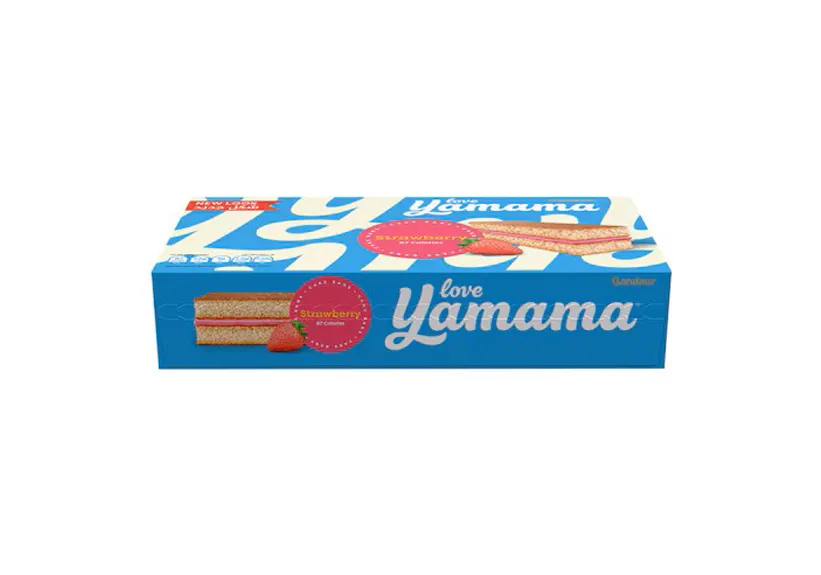 Gandour Yamama Strawebrry Cream filled Cake 20gr X 12 Pieces