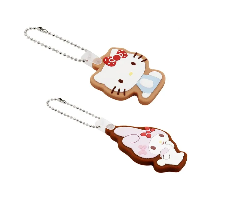 Hello Kitty Rubber Cookie Keychain