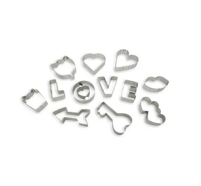 Bake With Love Cookie Cutter 12 Pcs Set