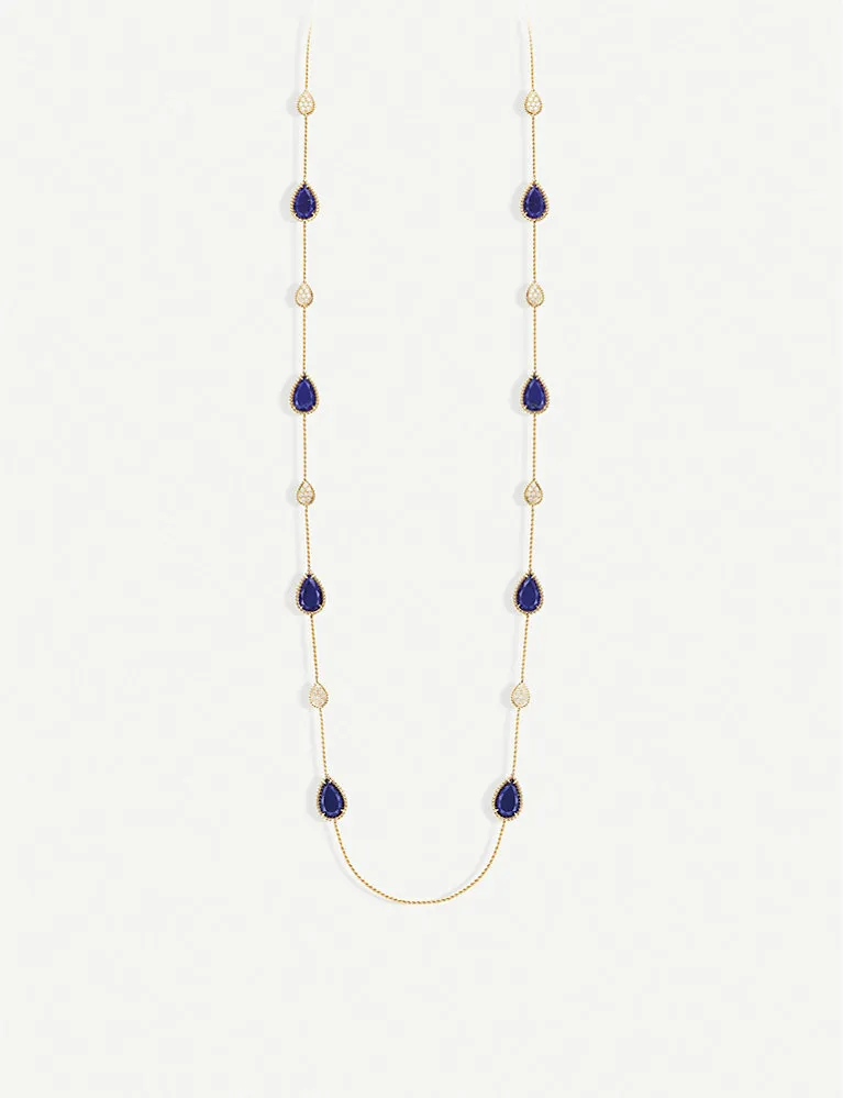 Boucheronserpent Bohème 18Ct Yellow-Gold, 4.92Ct Diamond And 46.66Ct Lapis Lazuli Necklace