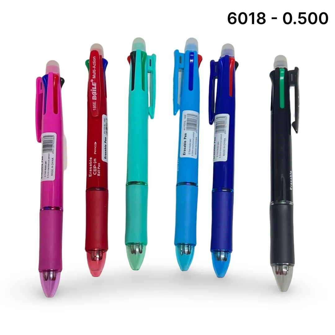 قلم 4 لون ماسح + رصاص 6018